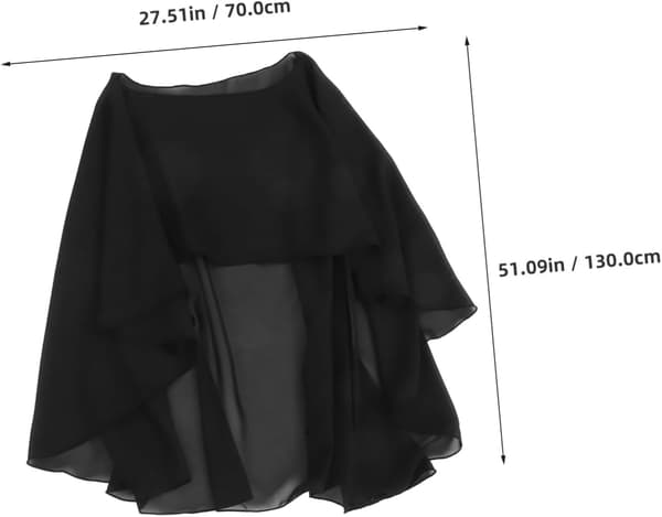Letvægts polyester aftenkjole capelet elegant pullover bryllupssjal
