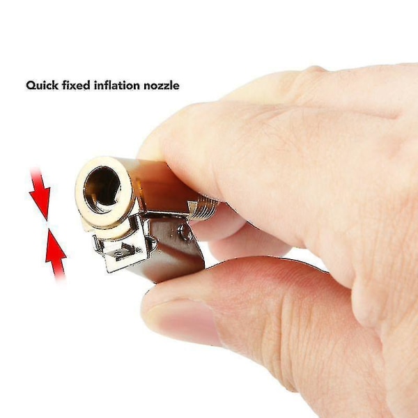 Dekk-inflasjonsdyse Dekkluftchuck Hjulpumpe Dekkventil Inflator Klipp Klemme Adapter