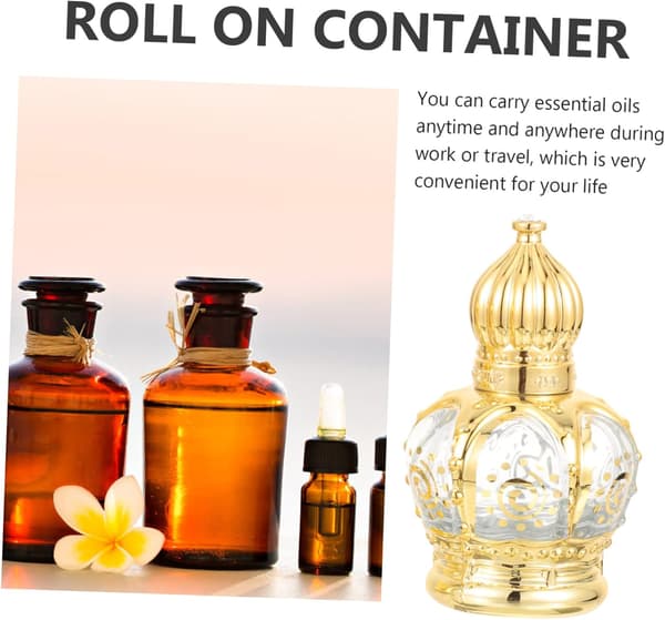 Eterisk olja Rollerflaskor Set Bärbara Roll-on Flaskor Tomma Smörjningsoljeflaskor Parfymbehållare