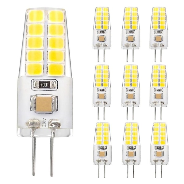 10 stk G4 LED-pære 3w kan erstatte Jc Halogen 30w pære dimming Ac