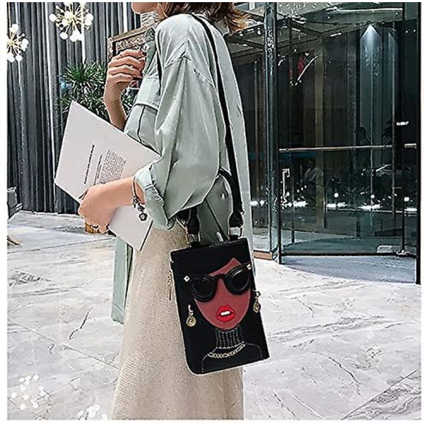 Nyhed Personlig Kvinders 3D Dame Designer Læder Top Håndtag Satchel Håndtasker Tote Pung