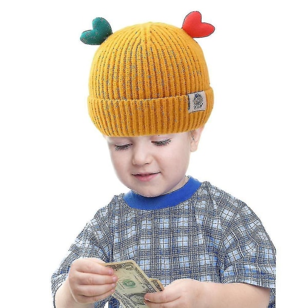 Kids Beanie Hat Talvihatut pojille tytöille, neulottu cap