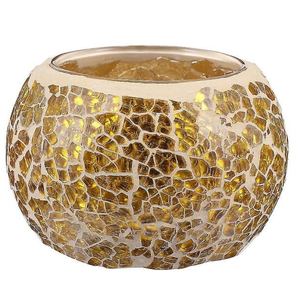 Herkkä mosaiikkilasinen kynttilänjalka kynttilänjalka tyhjä lasikuppi kodin  koristelu dafe | Fyndiq