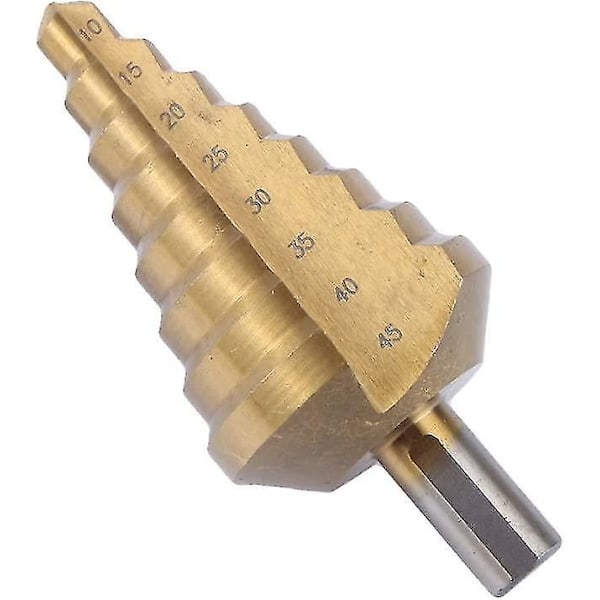 HSS-belagd Titan Pagoda stegborr koniskt borr för elverktyg 10-45 mm