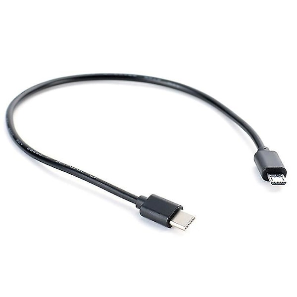 Typ C Usb-c till Micro Usb Kabel Micro B Usb Typ C Sladd Hane till Hane Datakabel 30CM