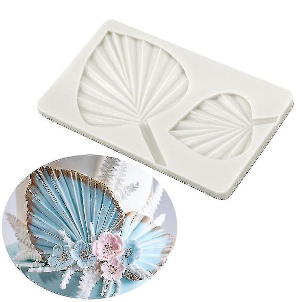 Bladformet Silikonform 3D Fondant Kageform Værktøjer Dekoration