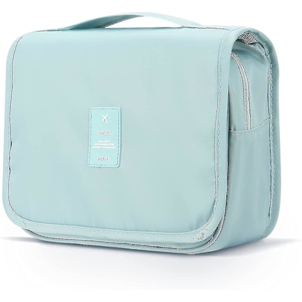 Hängande Toalettsak - Stor Kosmetisk Makeup Reseväska För Män Kvinnor Med Robust Haken Sky Blue