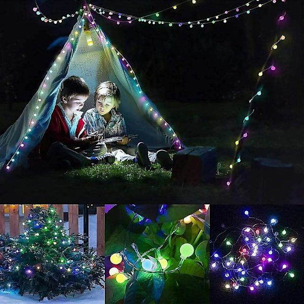 10m Smart LED Fejelygter App Kontrol 20 Scener Varmt