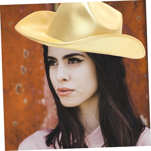 Eva Cowboyhatt Herrhatt för Män Hooey Hattar för Män Justerbar Hatt Gyllene