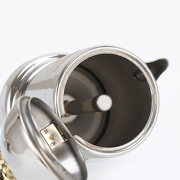 Tykk italiensk espressomaskin i rustfritt stål, mocha kaffekanne for komfyr eller induksjon, hjemmebruk - yuhao