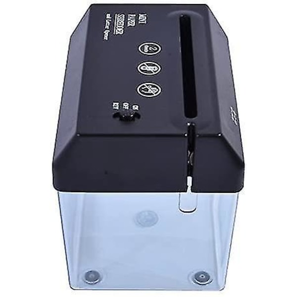 Skrivebords A5 A4 Foldet Papir Strimlings-skærer USB Shredder Hjem