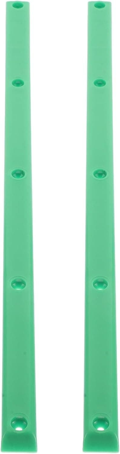2 st gröna skateboard-räls skydd av plast, ribbensrälsset, longboard-skyddstillbehör