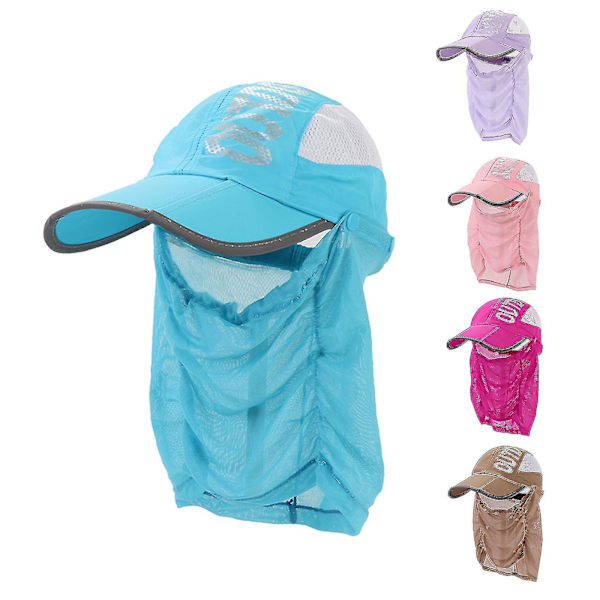 Kvindesolhat med Aftagelig Klap, Foldbar Baseballkasket med Bred Skygge Gray