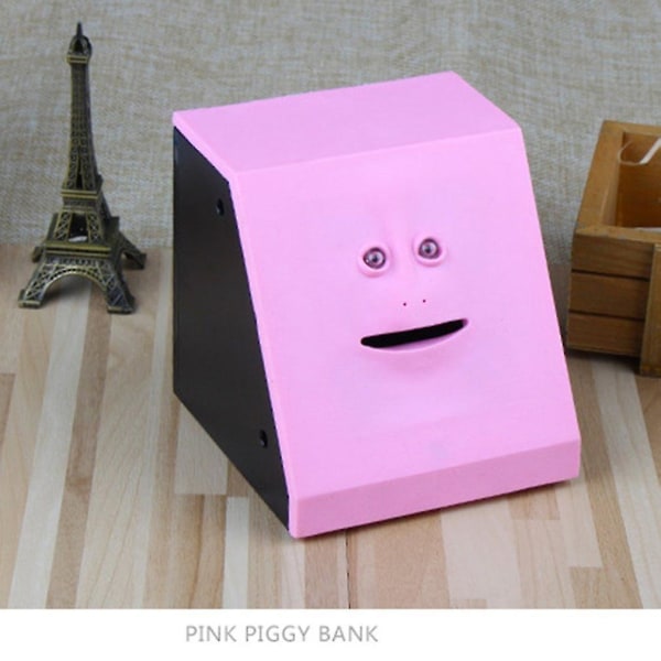 Money Eating Face Box Facebank Piggy Coins Bank Coin Box