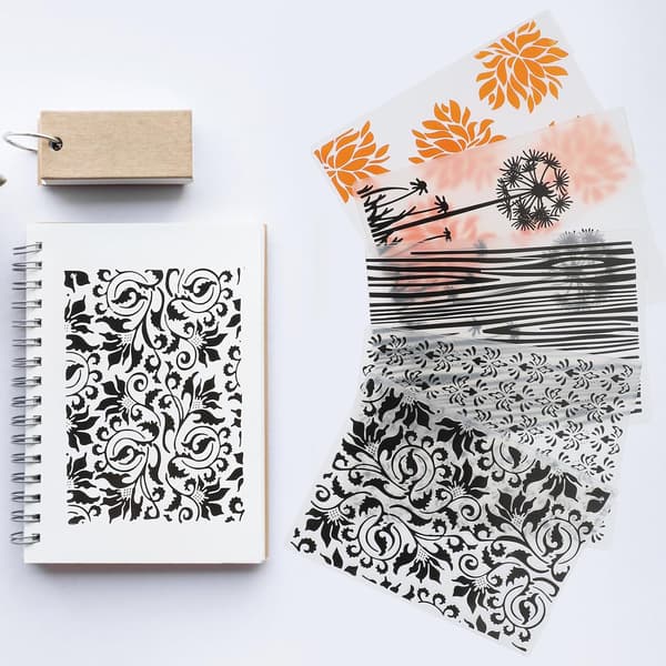 5 st blommiga präglingsmappar DIY plastpräglingsstenciler scrapbookingmallar