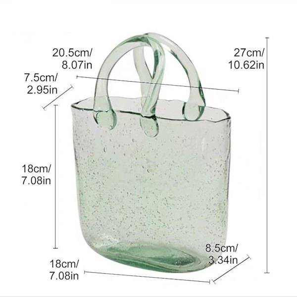 Svampformad Glasvas Aromaterapiflaska Hydroponisk Bord