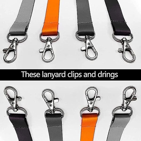 50 st Swivel Nyckelringar Spännen Trigger Snap Hooks D-Ring