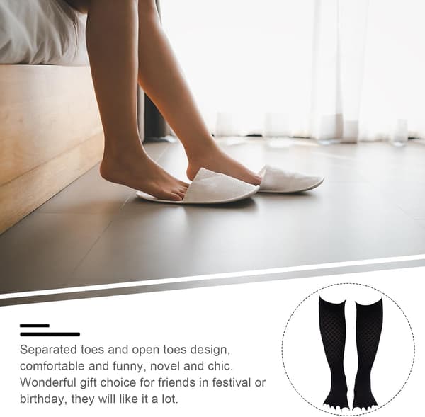 Solid Socks Five Toes Socks för sport- och fitnessaktiviteter bomullsmaterial