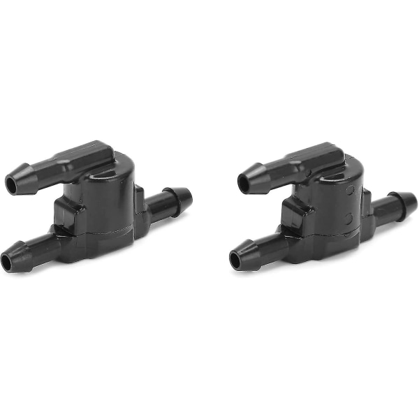 Vindusspyler Sjekkventil, Vindusvisker Spyler Vindrute Sjekkventil 8532128020 Erstatning For 4runner Avalon Camryblack2pcs)
