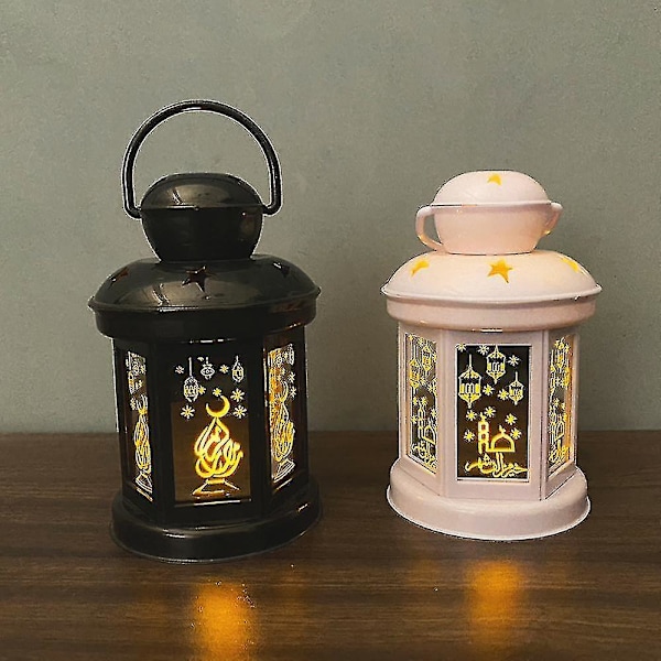 Nattlys Mu Lys Eid Dekorasjon Hvit for Eid Al Fitr