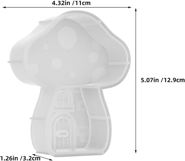 2 stk 3D sopplys silikonformsett for DIY håndlaget duftlys