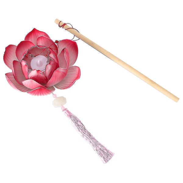 1 stk håndholdte lotuslykter Festlige håndholdte lykter Hanfu fotolotuslampe i gammel stil lotuslampe