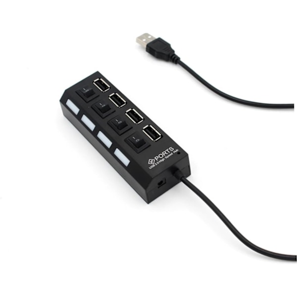 Usb Hub 2.0 Usb Adapter 4 Stik Usb Delings Splitter Usb Enhedsforbindelse