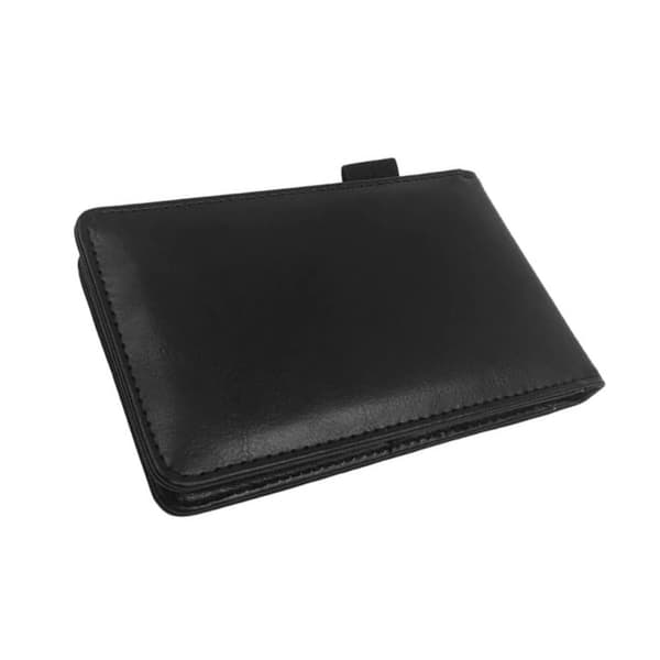 A7 Kontor notesbog med penneholder og kortholder, sort mini lomme notesblok