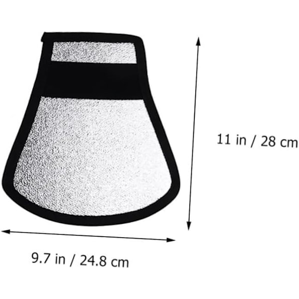 2 Pakke DSLR Kamera Tilbehør Blits Diffuser Lys Reflektor Softboks Sølv for Studio og