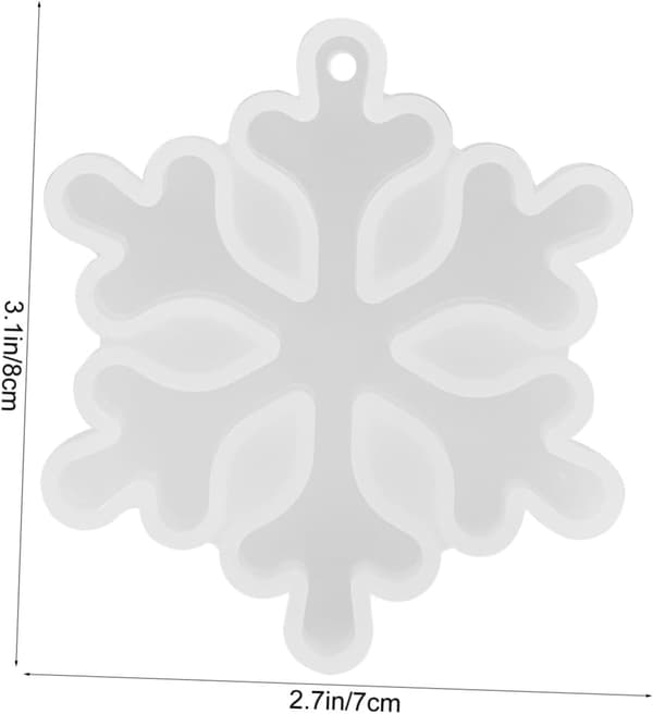 Snöflingeberlockform DIY smyckesformar för julprydnadstillverkning hantverksmaterial