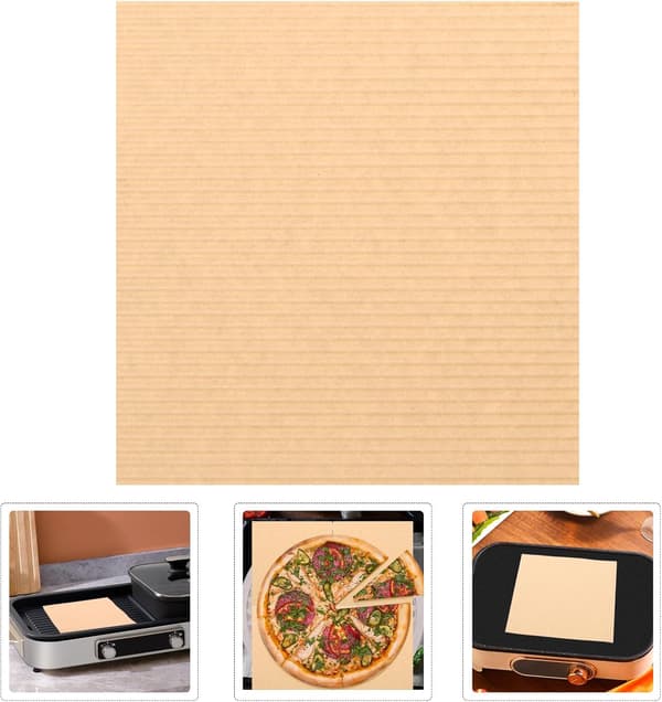 100 st pizzapappersmattor pizzakartongfoder 12x12 tum korrugerat papper engångsbruk mångsidig användning