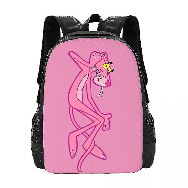 Pink Panther -reppu 3D-painatus, kepulainen leopardi, tytöille ja pojille, matkareppu, peruskoulu ja yläkoulu, koululaukku 20