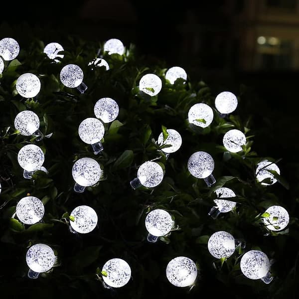 6,5 Meter 30 LED 8 Moduser Solcelled Batteridrevne Feelykter Utendørs Dekorative