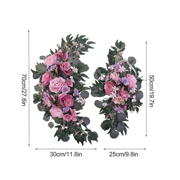 2023 Rose kunstig blomst bryllup bue dørdekorasjon