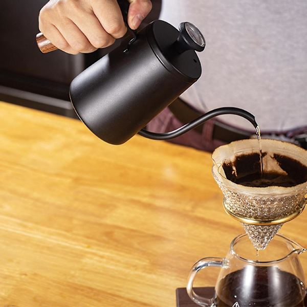 Hotsalg 2023 Rustfritt Stål 600ml Kaffe Kanne