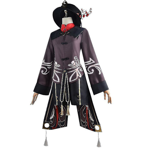 Genshin Impact Hu Tao -asu Fancy Up -asut, tupsut ja housut, yhtenäinen asu 2XL