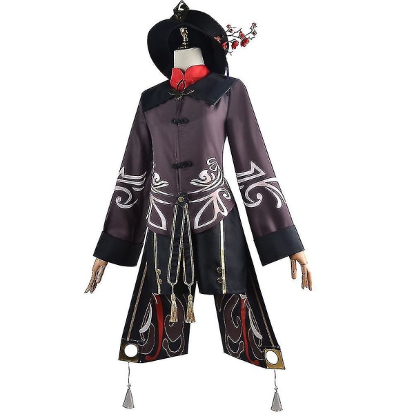 Genshin Impact Hu Tao Kostume Fancy Up Outfits Tassels Bukser Uniform Se L