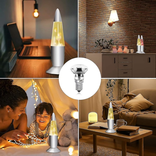30w E14 R39 Lava Lampe Reflektorlampe, Dimbar E14 Sockel R39 Varmelampe, Ac220-240v 4 Pakning