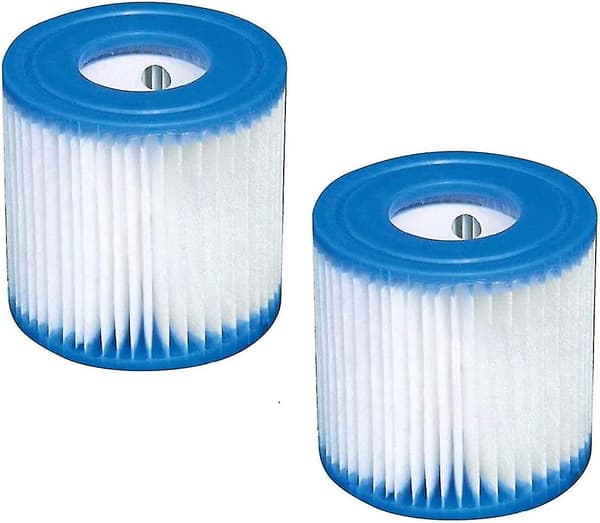 Set med 2 Ersättningsfilter för Simbassängsfilterelement Typ H 29007e för Filterpump