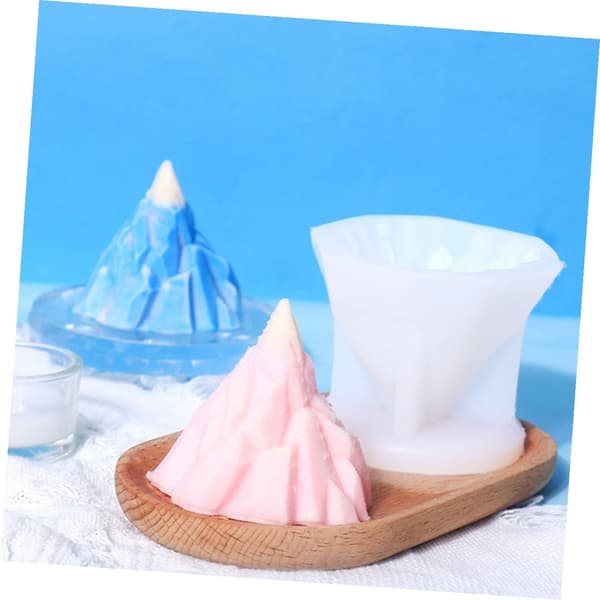 Silikon isfjellform DIY is og såpelaging form for håndverk baking