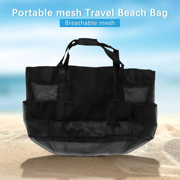 Xxl Mesh Beach Bag Familie Mesh Beach Bag Mesh Bag For Sand Leker