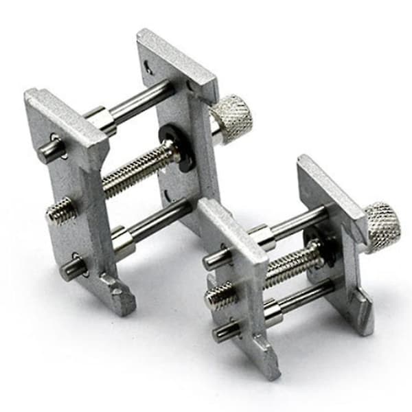 2 Sæt Metal Urværk Holder Fast Base Multi Funktion Til Urmager Ur Klemme Ure Repa