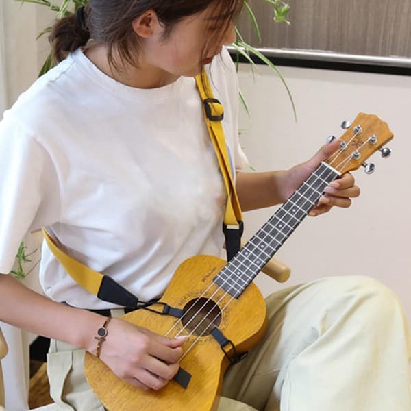 Ukuleleband Mikrofiber Bomull Stansfri Lättvikts Snygg Axelrem för Ukulele och Gitarr