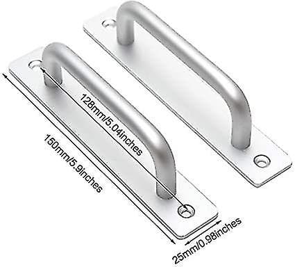 2 stk. Aluminiumlegerings Sikkerhedsgreb til Skydedøre