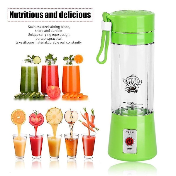 380ml USB Elektrisk Fruktjuicer Smoothie Maker Blender