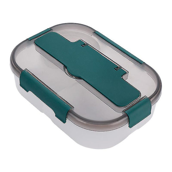 Separat Plast Lunchbox Bärbar Lunchbox Mikrovågsugnslunchbox 1st