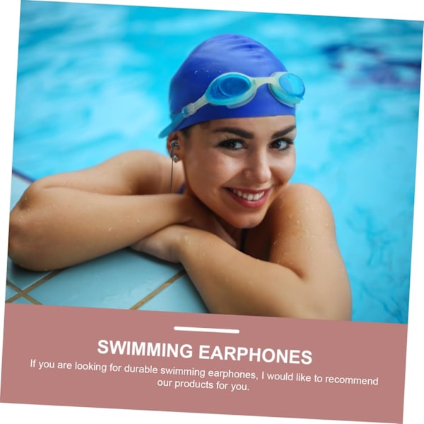 Flexibla Vattentäta In-ear Hörlurar 2st Sim Öronproppar 3.5mm Jack