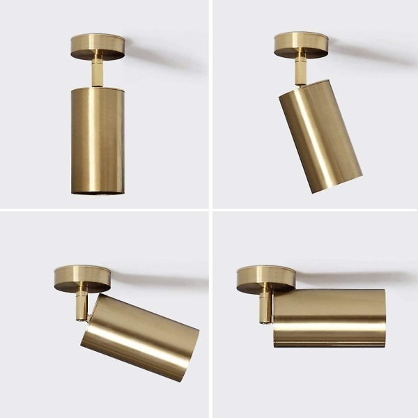 LED Loftlampe Loftlamper Læselampe, Senglampe Vægskænke 360 Grader Rotérbar Guld GU10 Sokkel LED Loftlampe (Lyskilde Medfølger Ikke)