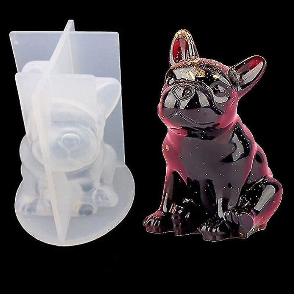 Molds 3D fransk bulldoggkakachoklad