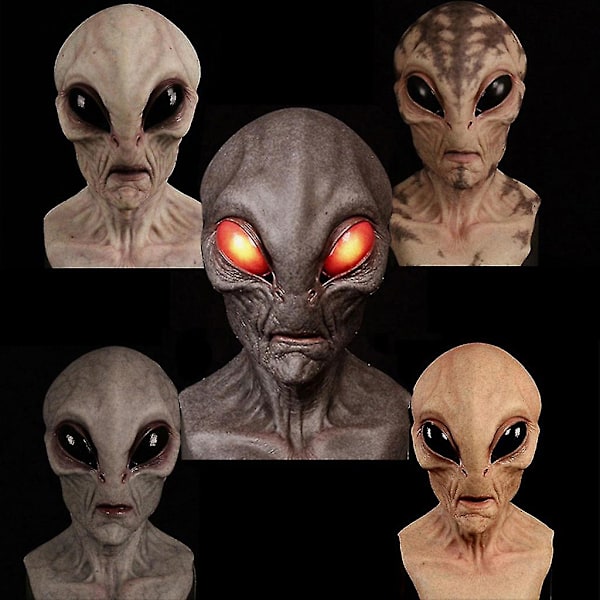 Halloween Alien Maske - Gysende, Frygtelig, Horror Alien Supersoft Maske, Magisk Maske, Krybende Festdekoration, Sjov Cosplay Rekvisit Maske, Ny C